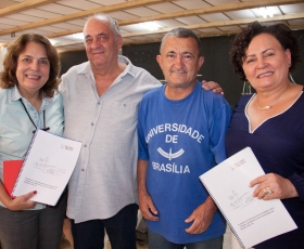 Cerimônia de entrega do Plano Diretor da UnB e a inauguração do Museu da Memória da Universidade de Brasília 